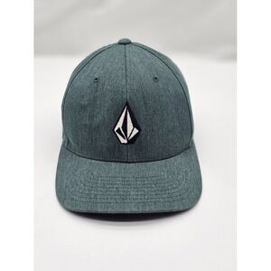 Volcom Full Stone Hthr Flexfit Cap -Green Flex-fit Size S-M